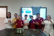 Equipo ganador del Ies Machado, de Soria.