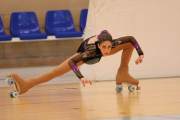 La patinadora Valeria del Campo compite en categoría infantil.