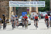 Una de las pruebas ciclistas celebradas en El Royo