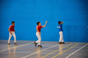 Jugadores de pelota durante un torneo disputado en Golmayo.