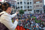 Un momento del pregón de las fiestas de Santa María Magdalena de San Leonardo.