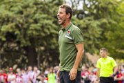 Aitor Calle durante un encuentro de esta pretemporada.