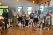 Los ganadores del torneo disputado en el Club de Golf Soria en sus diferentes categorías.