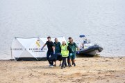 Recuperación del cuerpo del joven en Playa Pita.