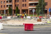 Rotonda de Eduardo Saavedra este mismo jueves, a horas de su apertura.