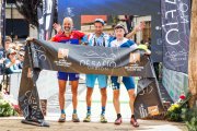 Podium de la prueba masculina.