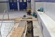 Detalle de las obras que se ejecutaron en la Juventud a principios del verano.