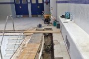 Detalle de las obras que se ejecutaron en la Juventud a principios del verano.HDS