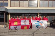 Atletas sub 16 y sub 18 de la Federación de Atletismo de Castilla y León en su último Campeonato.