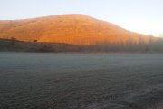 El Valle, helado esta mañana de viernes.