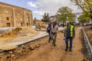 Visita a las obras del parque de Santa Clara.