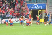 El Numancia ganaba en Salamanca 0-1 con un gol de Mario y dejaba casi sentenciado su ascenso a Primera División.