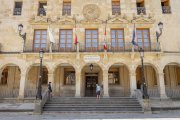 Edificio del Ayuntamiento, en la plaza Mayor de Soria.