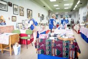 Instalaciones del mercadillo de Manos Unidas.