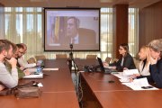Un momento de la reunión del Patronato del Caep Soria que ha tenido lugar este mediodía.