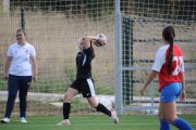 Imagen de un partido del equipo femenino del Golmayo Camaretas.