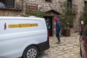 Establecimiento hotelero en Medinaceli donde hallaron a las dos personas fallecidas.