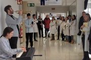 Alejandro Pérez Capilla y Marcos Ortega actúan en el Hospital Universitario Santa Bárbara de Soria.