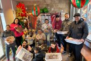 Comida solidaria en La Merced.