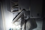Imagen del incendio ocurrido en la vivienda.