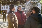 El alcalde durante su visita al Parque de Santa Clara.