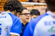 El equipo celeste vencieron en cuatro sets