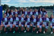 Las jugadoras del ingenieros antes del encuentro
