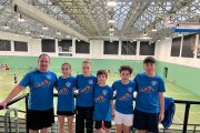 Los medallistas sorianos en la prueba celebrada en Vitoria.