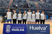 El equipo del Club Bádminton Soria que ha participado en la primera jornada de la Liga de Clubes, Primera División Plata.