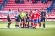 Jordi Serradelarca Serra en el partido de la temporada pasada entre Numancia y Sanse.