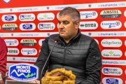 Álex Huerta en la sala de prensa de Los Pajaritos.
