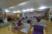 Sala de la residencia de la tercera edad de Nuestra Señora de Guadalupe de Almazán.