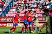 Imagen del Numancia-Pontevedra de la primera vuelta que finalizó con victoria soriana por 2-0.
