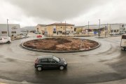 La rotonda en Avenida de Valladolid frente a Copiso es una de las nuevas estructuras creadas con la humanización de las travesías.