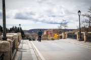 Imagen del puente de San Esteban cerrado.