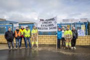 Concentración de los trabajadores de Losán.