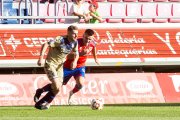 Imagen del partido de la primera vuelta entre Numancia y Pontevedra en Los Pajaritos.
