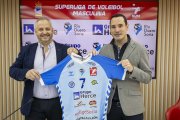 El presidente del C.V. Río Duero, Alfredo Cabrerizo, y el consejero delegado de Grupo Herce, Eduardo Rubio, durante la presentación la renovación del acuerdo de patrocinio.