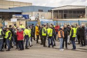 Concentración de trabajadores de Losán la semana, hace unos días.
