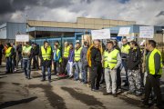 Concentración de trabajadores de Losán.