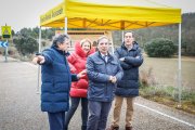 El consejero durante su visita esta mañana a Soria.