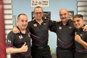 Los cuatro representantes del club soriano que compiten en Barcelona.