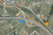 Corte de tráfico en la A-6 (Sentido A Coruña) y desvío provisional por la carretera N-6 (Enlace 407).