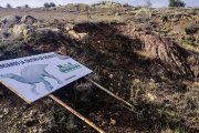 El yacimiento de Golmayo de donde proceden los restos de los dinosaurios hallados.