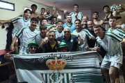 La plantilla del Betis CF Valladolid tras la victoria en la ida de semifinales ante el Turégano.