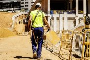 Trabajador en una obra.