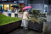 La tormenta dejó inundados ciertos puntos de la ciudad