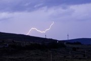 Tormenta con aparato eléctrico en Soria.