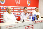 Javier Jiménez, Patricio de Pedro y Álex Huerta en la rueda de prensa de este viernes.