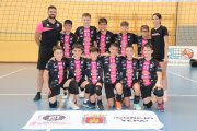 El equipo del Sporting Santo Domingo masculino con su entrenador Pablo Mugarza a la cabeza ganaba los tres partidos de la primera fase.